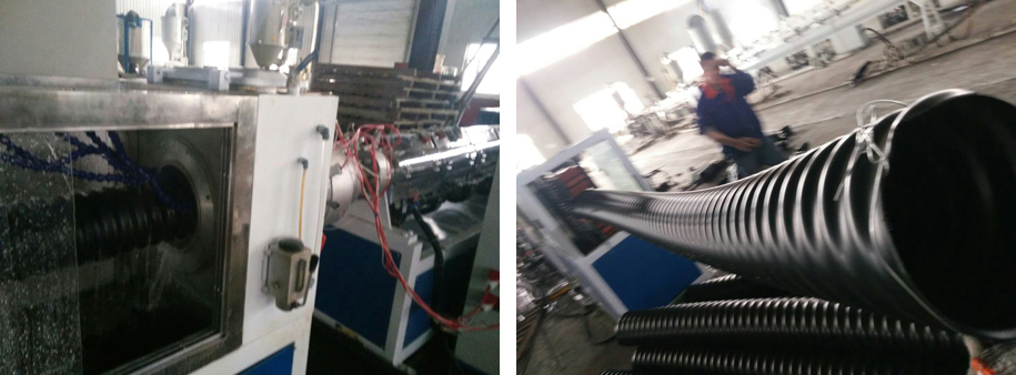 超豐塑機出品的碳素螺旋管生產設備 超豐塑機出品的碳素螺旋管生產設備